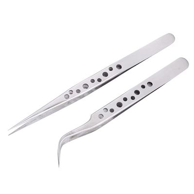 EWUROI Precision Industrial Tweezers Anti-static Magnetic Set Electronics Soldering Maintenance
