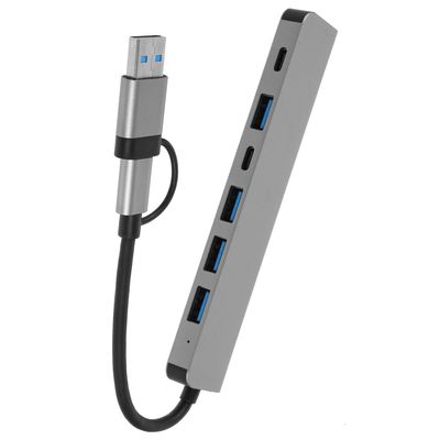 OHPHCALL USB Hub Multi-Port Adapter Dual-Head Splitter for Laptop Computer Versatile USB Port Expander with Multi-Device Compatibility for Efficient Multitasking