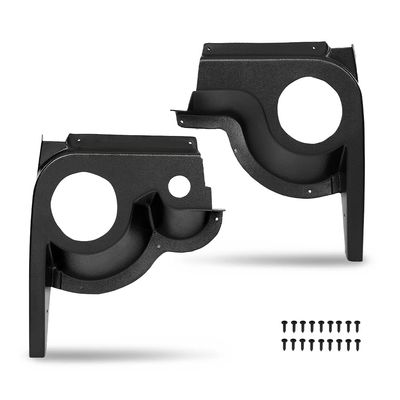PIT66 Front Left & Right Side Speaker Housings Pod Pair Compatible with EZGO TXT Golf Cart 1994 1995 1996 1997 1998 1999 2000 2001 2002 2003 2004 2005 2006 2007 2008 2009 2010 2011 2012 2013 Black
