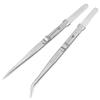 EWUROI Stainless Steel Tweezers Adjustable Slide Lock Antistatic Jewelry Making Tool Repair Tools view 1