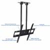 Ceiling TV Mount Bracket - TV Wall Mount, for 60-100 Inch Double Lever Height Adjustment TV Lift, with Loading 60kg/132 Lbs Hidden Cable Hanging Roof Bracket, Easy to Install view 4