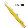 EWUROI 6PCS /Set Stainless Steel Tweezers Set for Electronics Phone Repairing Tool Eyebrow/Eyelash view 3