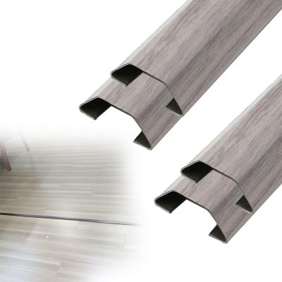 1 2 4 5 Pieces Stainless Steel Cable Raceway, Wide Channel Wire Management for Laboratory/Shopping Mall/Computer Room, Cables Trough Concealer, Easy to Install(B- 4 PCS,L x Outer Width 79in x 3.1in)