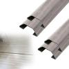 1 2 4 5 Pieces Stainless Steel Cable Raceway, Wide Channel Wire Management for Laboratory/Shopping Mall/Computer Room, Cables Trough Concealer, Easy to Install(B- 4 PCS,L x Outer Width 79in x 3.1in) view 1