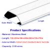 1 2 4 5 Pieces Stainless Steel Cable Raceway, Wide Channel Wire Management for Laboratory/Shopping Mall/Computer Room, Cables Trough Concealer, Easy to Install(B- 4 PCS,L x Outer Width 79in x 3.1in) view 2