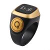 Smart Tasbih For Zikr Ring For OLED Display, Waterproof Digital Muslim Prayer Counter And Vibration Reminder For IQibla, Supports 33/66/99/100 Count Alerts For Spiritual Practice(22mm Black) view 1