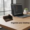 for Samsung SSD/T5/T7/T7/T9 Holder Organizer Stand Solid State Drive Organizer, Vertical Space-Saving Organizer with Non-Slip Base, Non-Slip Base (Black) view 2