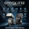 Godox IT32 Camera Flash-LCD Touchscreen Control,Flexible Flash Head,Built-in Reflector and Diffuser,LED Modeling Light,Compatible with Godox X5, X3, X2T, XPro, and XPro II Flash Triggers view 2
