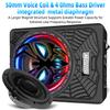1600W Slim Underseat subwoofers 10" Powered Sub with Amp Package | RGB Ambient Lights, Individual Controls (LPF/Gain/Bass Boost), Distortion-Free Deep Bass, Universal Fit for All Vehicle Models view 4