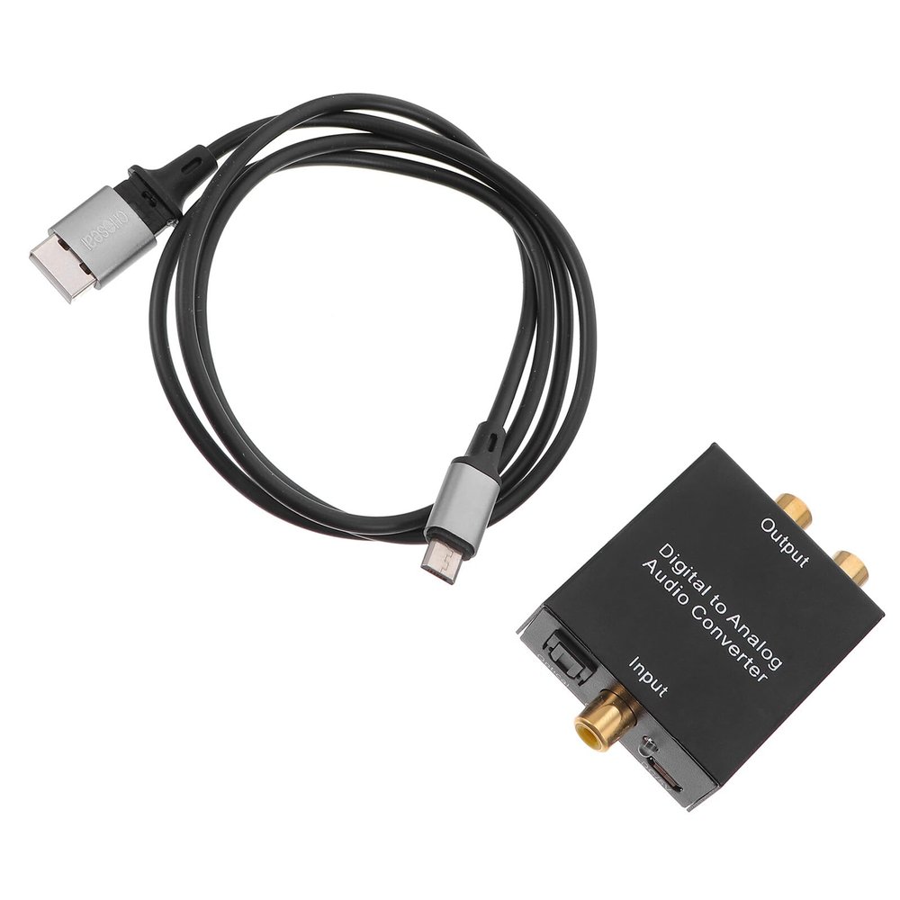 OSOLADY Digital to Analog Audio Converter Adapter R Output for Television Entertainment Player Game Console Coaxial Optical Signal to Analog Audio Splitter and Easy to Install