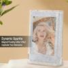 2PCS Mini Picture Frames, 2x3 Inch Photo Holder Storage Case for Instant Camera Film, Protective Box with Wrist Lanyard, Postcard Display Organizer, 3-Inch Transparen Pouch Accessories (Glitter Clear) view 2