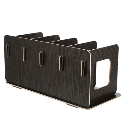 Kisangel Wooden CD Display Rack Disc Holder Organizer for Office and Home Lightweight Practical File Box Suitable for Records and Albums Storage