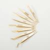 EWUROI Eyelash Extension Tweezers Gold Color view 2
