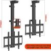 Electric TV Ceiling Mount - LCD TV Floor Stand, for 32-70 Inch TV 360 Rotation Lifting Teles TV Stand, with Remote Control Hanging Tv Mount, Height Adjustment Roof Tv Bracket(1300-2300mm) (730 view 3