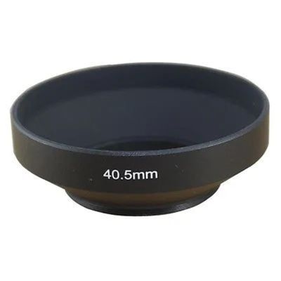 37 39 40.5 43 46mm Black Camera Metal Lens Hood Wide Angle Screw in Mount Lens Hood for Canon for Nikon Excellent(46mm)