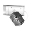 Simulation Camera Dummy Security Camera Fake Surveillance System with Flashing LED Light Realistic Design Easy Installation No Wiring Required for Home Shop Office ABS Material view 2