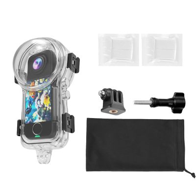 Insta 360 X4 Air Invisible Dive Case, Splash Prevention Housing Waterproof Up to 50m (164ft) Underwater Dive Protective Shell for Insta360 X4 Air with Bracket Accessories