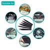 EWUROI Anti-Static Stainless Steel Tweezers Precision Maintenance Industrial Repair Curved Too Working view 3