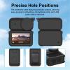 for DJI OSMO Nano, Full Coverage Silicone Case Anti Impact Anti Scratch Protective Cover, Sport Camera OsmoNano Soft Shell with Lens Cap (Black) view 3