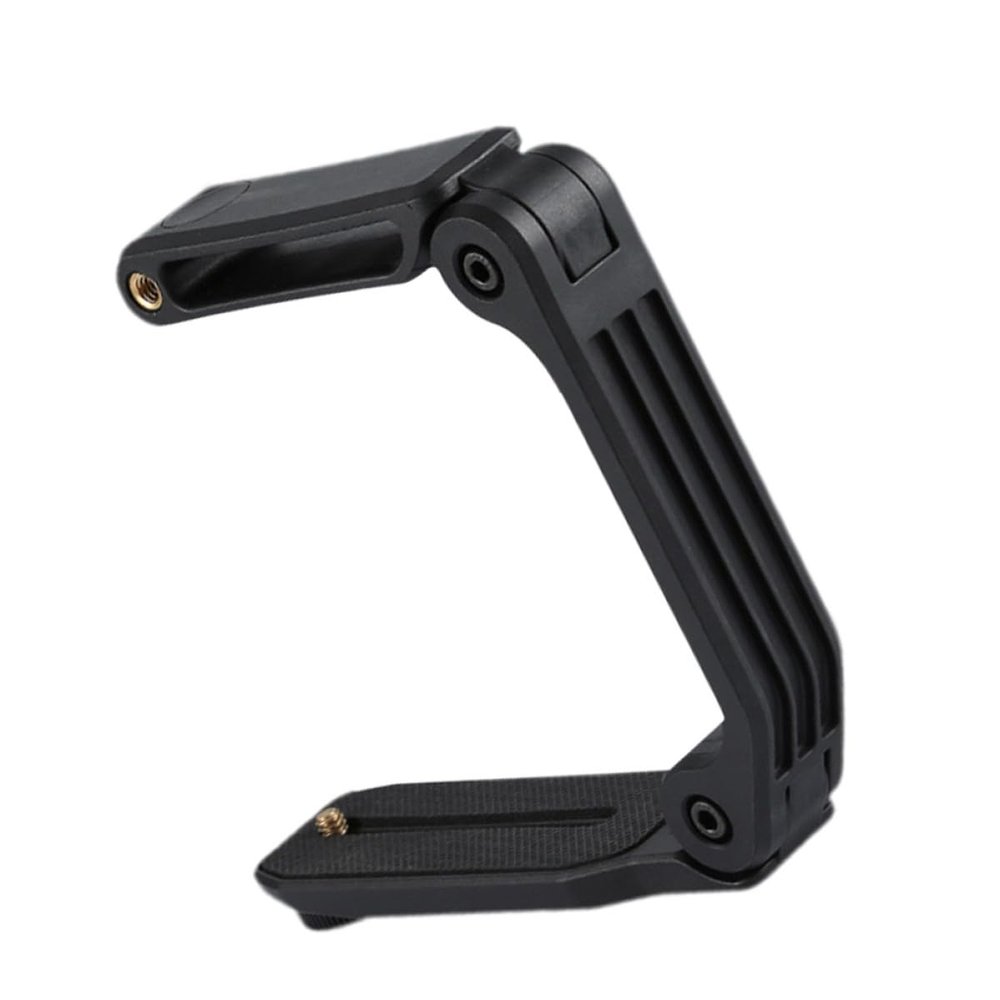 SEWACC Practical U-Shaped Video Rig Camera Holder Ergonomic Handheld Stabilizer Bracket for DSLR Camcorder Smartphone Lightweight with Dual Screw Mounts and Hex Wrench Black
