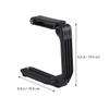 SEWACC Practical U-Shaped Video Rig Camera Holder Ergonomic Handheld Stabilizer Bracket for DSLR Camcorder Smartphone Lightweight with Dual Screw Mounts and Hex Wrench Black view 3