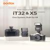 GODOX IT32 Camera Flash with X5C Flash Trigger for Canon Cameras,Modular Lighting System,Magnetic Hotshoe & Trigger in One,2.4GHz TTL and HSS 1/8000s,Colorful Touchscreen,LED Modeling Light view 2