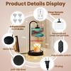 Candle Warmer Lamp with Timer and Dimmer, Cardinal Branch Decorative Stained Glass Panel Wax Melt Warmer with 4 Bulbs, House Warming Birthday Gifts for Women Mom New Home Decor view 2