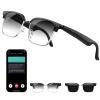 WERZONGTONG Smart AI Translation Glasses, 164 Languages Real-Time Translator, Black Plastic Frame, Bluetooth 6.0, IP67 Waterproof, Voice Assistant for Business Travel (photochromic Lenses) view 1