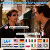 WERZONGTONG Smart AI Translation Glasses, 164 Languages Real-Time Translator, Black Plastic Frame, Bluetooth 6.0, IP67 Waterproof, Voice Assistant for Business Travel (photochromic Lenses) view 2