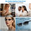WERZONGTONG Smart AI Translation Glasses, 164 Languages Real-Time Translator, Black Plastic Frame, Bluetooth 6.0, IP67 Waterproof, Voice Assistant for Business Travel (photochromic Lenses) view 3