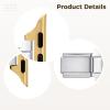 6 Pcs Gold Watch Band Connectors For Apple/Xiaomi, Stainless Steel Adapters, Diy Bracelet Making, 1.3 In For 38/40/41Mm Watches view 4