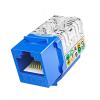 RJ45 Cat6 Jack Slim, 90 Degree Ethernet Punch Down Jack Adapter(1PCS,White) view 2