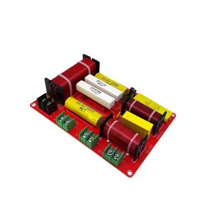 2PCS 250W 3Way Audio HiFi Filter Circuit Board Stereo Speaker Crossover Filters 850Hz/4000Hz 3 Unit Frequency Dividers