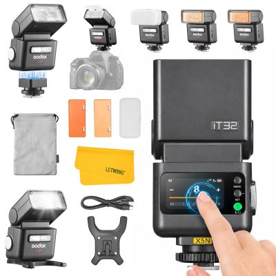 GODOX IT32 TTL Camera Flash with X5N Flash Trigger for Nikon Z8 D500 D750