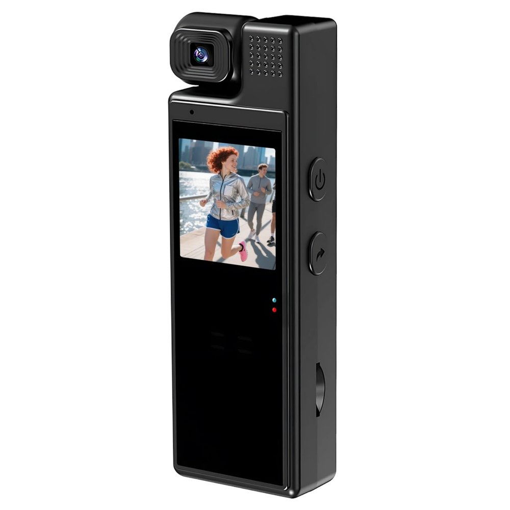 Vestamore L9 Mini Camcorder, Audio and Video Recording, Night Vision, 180 Rotating Lens, Portable Sports Camera