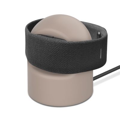Stand for Meta Display, Silicone Desktop Charging Stand, Stable Wristband Placement Holder Base (Khaki)