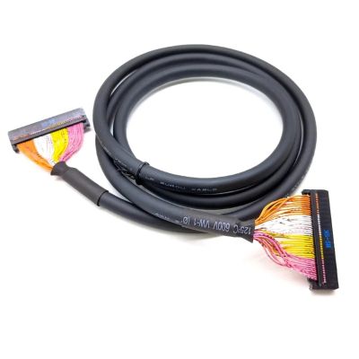 Connection Cable 10 20 30 34 40 50 64 Core Pin IDC Terminal Block Multi-core Signal Shielding Wire FC-2.54 Connector(1m,IDC10-IDC10)