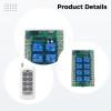 Wireless 8-Channel, 12V Light Switch Remote Control, 656 Ft (200 Meters) Range, Handy Remote, Plastic & Pcb, Circuit Board & Case Included view 4