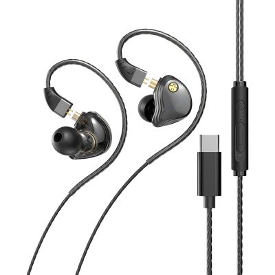Type-C 0.1 In (0.4 Cm) In-Ear Wired Headphones, New Headset 47.2 In (120 Cm) Cord, Bass With High Sensitivity Mic, Earphones
