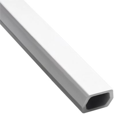 0.6 In Cable Channel Gray, Floor Cord Protector, Adhesive Wire Management For Home, Office