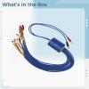 Smart Dc Power Supply Test Cable For Mobile Devices, 34.6 In / 88 Cm, Multipurpose Current Testing Tool For Motherboard Repair view 2