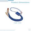Smart Dc Power Supply Test Cable For Mobile Devices, 34.6 In / 88 Cm, Multipurpose Current Testing Tool For Motherboard Repair view 3