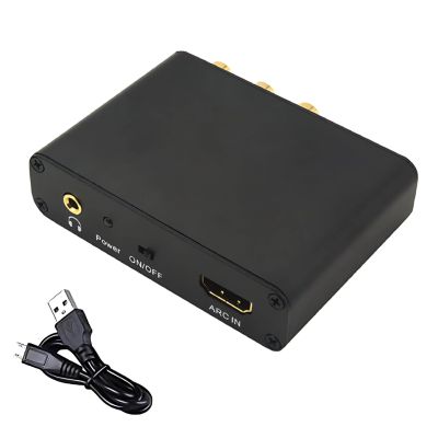 Arc Audio Extractor With And Optical Outputs, 192 Khz Channel Converter, Usb Powered Adapter For Sound Systems