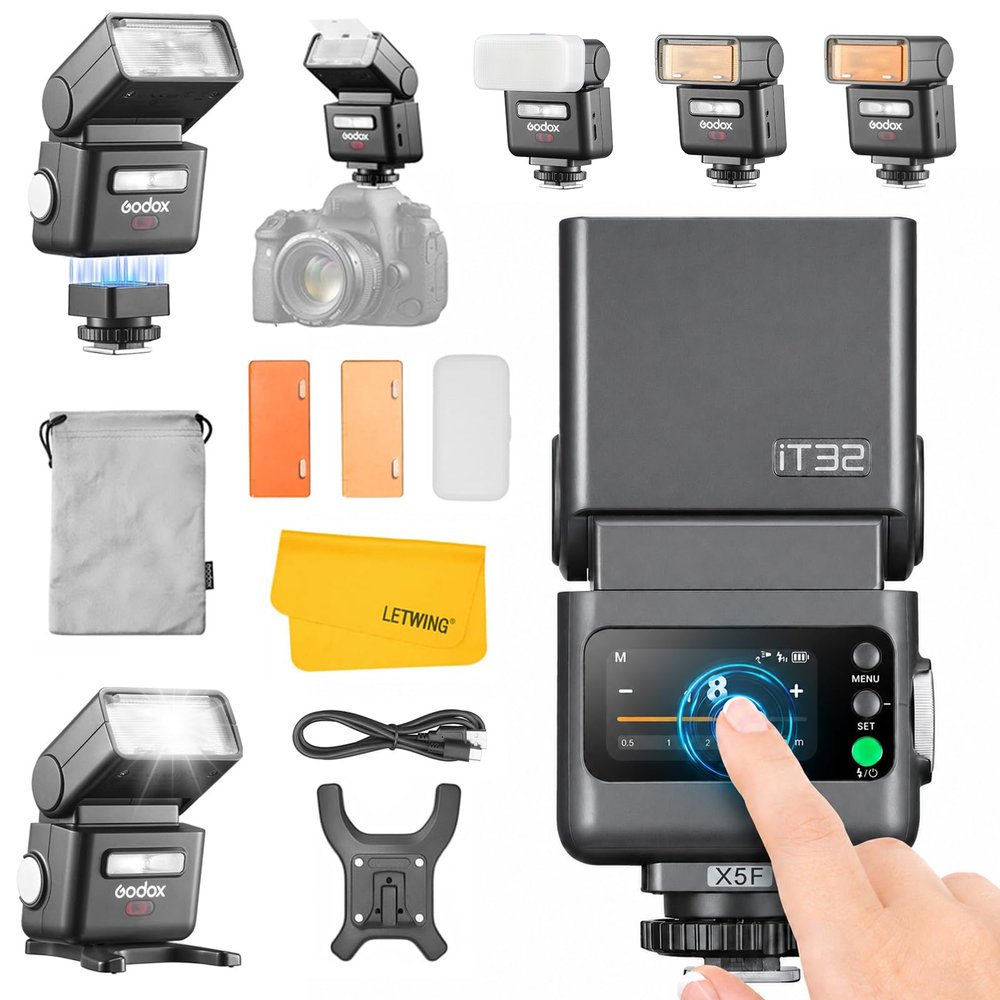 GODOX IT32 TTL Camera Flash with X5F Flash Trigger for Fuji X-T5 X-T30 XM5