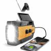 Solar-Powered Emergency Survival Radio, Hand Crank Radio, Emergency Weather Radio Hand Crank Solar Charge Am/Fm/NOAA, for Indoor, Outdoor & Emergency (Orange) view 1