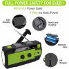 Solar-Powered Emergency Survival Radio, Hand Crank Radio, Emergency Weather Radio Hand Crank Solar Charge Am/Fm/NOAA, for Indoor, Outdoor & Emergency (Orange) view 2