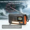 Emergency Crank Radio,NOAA Weather Alert,Solar Portable AM/FM,7400 mWh view 2