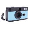 ASHATA Disposable Film Camera 35 mm, Retro Film with Built in Flash Reusable Lightweight Vintage 28MM F/8 Lens Full Manual Setting, for Snorkeling Travel (Black Blue) view 1