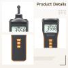Digital Contact Tachometer With 4 Probes, Accurate Rpm Meter With Backlit Lcd, Auto Ranging, Ip43 Splash-Proof, Range 1.0~19999 Rpm view 4