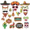 DirectNine Basics Cinco De Mayo Party Photo Booth Kit, Mexican-Themed Photography Backdrop & Props, Celebration Decorations Set view 4